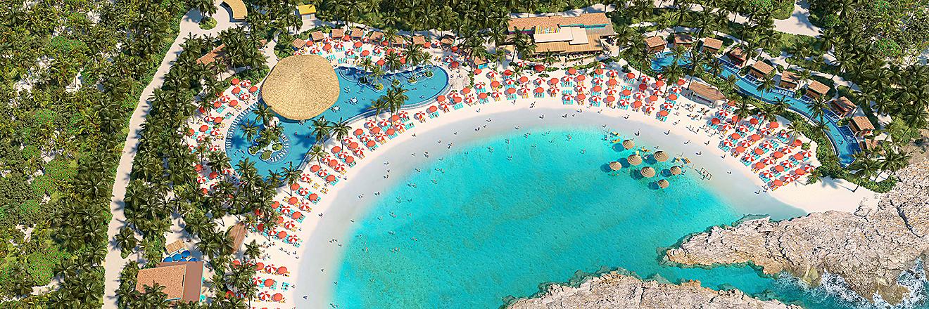 Hideaway Beach on Perfect Day CocoCay, photo courtesy of Royal Caribbean