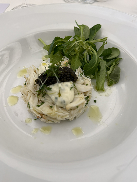 photo of beautiful meal onboard the Seabourn Venture luxury expedition cruise ship